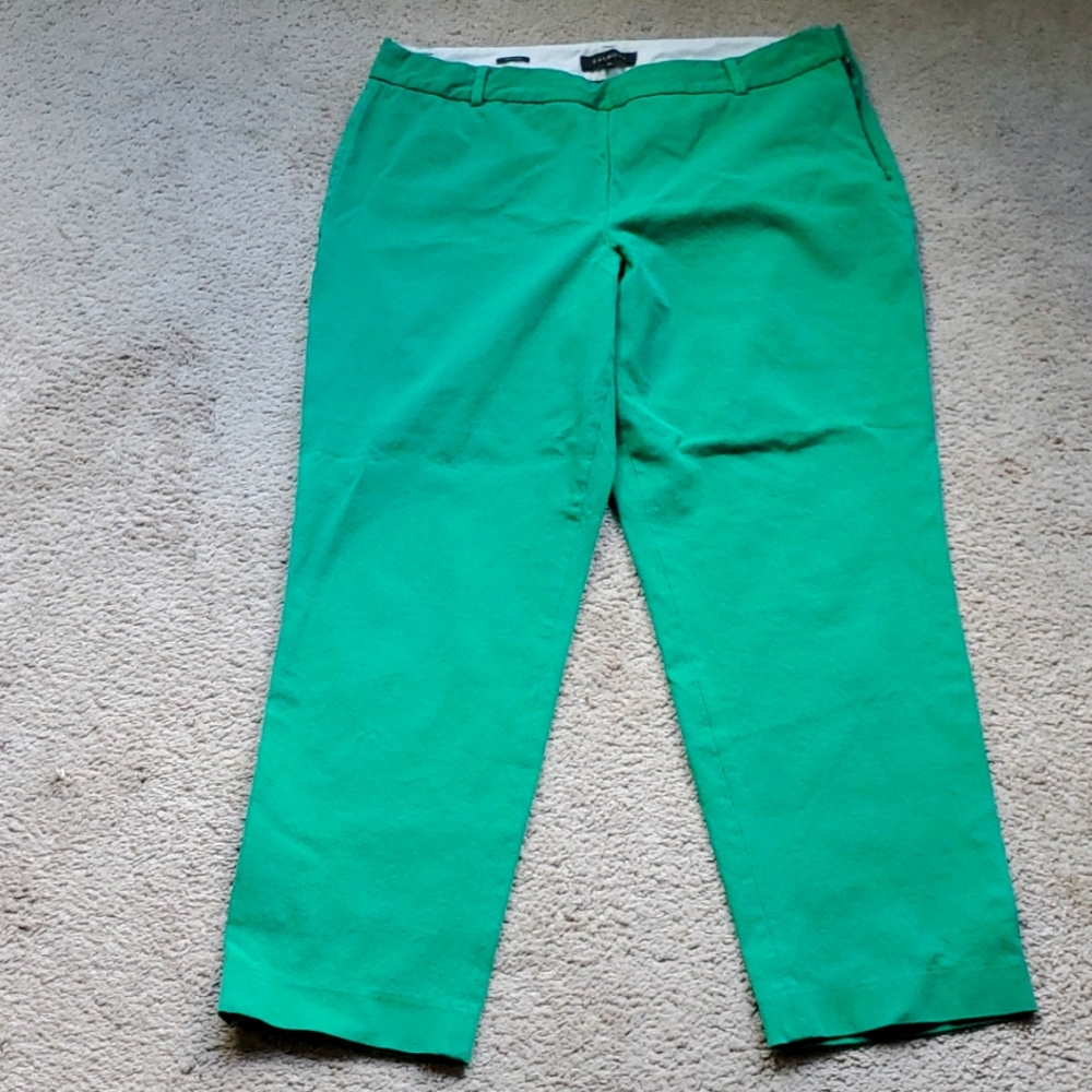 Talbots Green Heritage Pants Size 14 💚